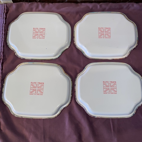 Vintage Elite Trays - France scenes set of 4 made in England - Picture 6 of 7